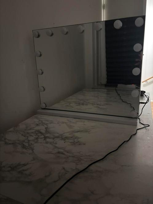 Gloednieuwe Hollywood Spiegel met Verlichting, Huis en Inrichting, Woonaccessoires | Spiegels, Zo goed als nieuw, Minder dan 100 cm