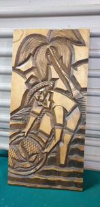 wandbord houtsnijwerk pakera l, Huis en Inrichting, Ophalen of Verzenden, 'T Olde Gre-j, Info@toldegrej.nl, Endepoelstraat 20f Didam