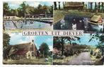 Diever (Dr.) Groeten uit 4 vensterkaart in Bromocoler 1964., Verzamelen, Ansichtkaarten | Nederland, Verzenden, 1960 tot 1980
