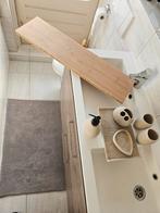 Spa badkamer badmat badplank steen bamboe set badmat natuur, Ophalen of Verzenden, Nieuw, Grijs, Badmat