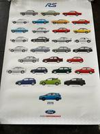 Ford RS Poster - Overzicht Iconische Modellen, Ophalen of Verzenden, Zo goed als nieuw
