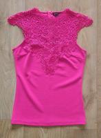 Roze fuchsia kant blouse CoolCat maat s, Kleding | Dames, Ophalen of Verzenden, Zo goed als nieuw, Coolcat, Roze