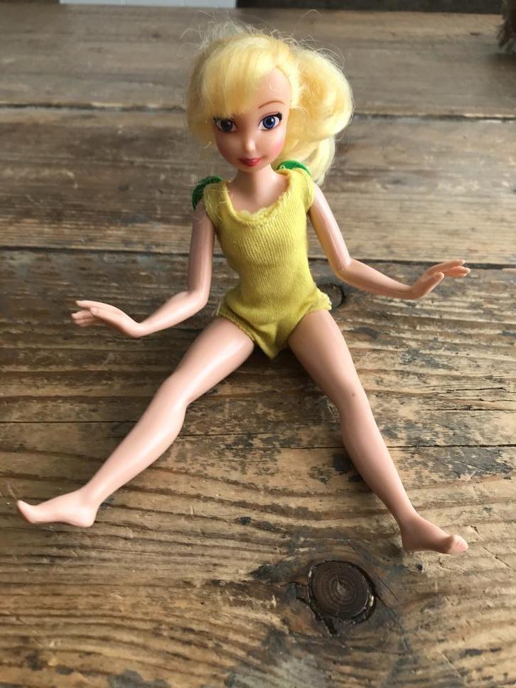 Tinkerbell popje, Verzamelen, Disney, Gebruikt, Beeldje of Figuurtje, Peter Pan of Pinokkio, Ophalen of Verzenden