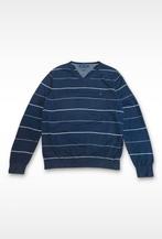 Tommy Hilfiger Heren Trui | Blauw Gestreept | Maat L, Maat 52/54 (L), Blauw, Tommy Hilfiger, Ophalen of Verzenden