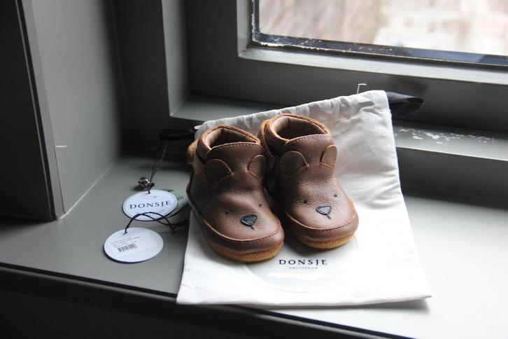 Donsje Amsterdam schoentjes 12-18 maanden beer bear, Kinderen en Baby's, Babykleding | Schoentjes en Sokjes, Zo goed als nieuw