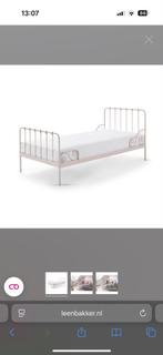IJzeren kinderbed - Eenpersoons, Ophalen, 90 cm, Eenpersoons, Beige