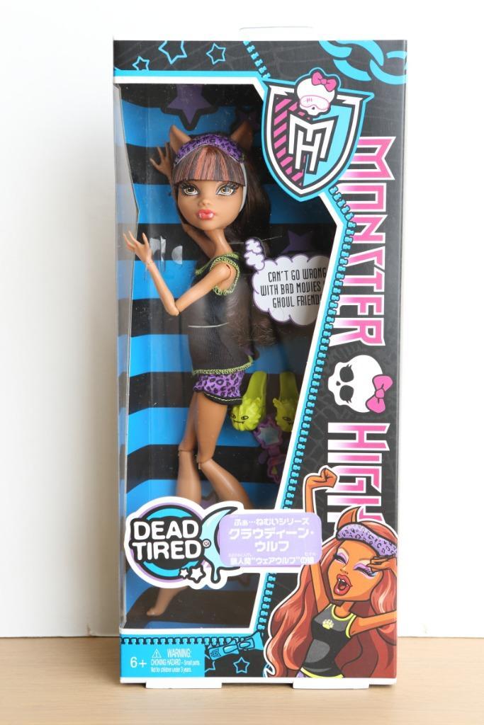 Monster High Clawdeen Wolf - Dead Tired #X4516 (NRFB), Verzamelen, Poppen, Nieuw, Fashion Doll, Ophalen of Verzenden