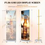 DJLicht led display klapbaar zuil Reclamezuil 192cm hoog GOB, ., Nieuw, Ophalen of Verzenden, .