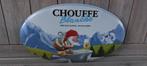 Zeldzaam Reclamebord Chouffe Blanche, Verzamelen, Ophalen of Verzenden, Nieuw, Reclamebord, Plaat of Schild, Overige merken