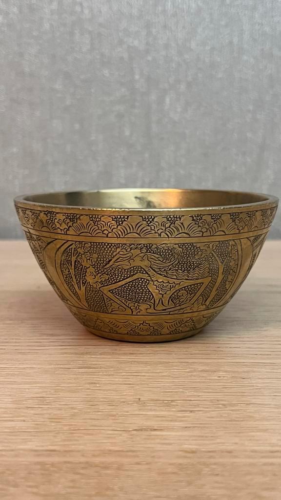 Messing Indiaans klankschaaltje, Antiek en Kunst, Antiek | Koper en Brons, Koper, Ophalen of Verzenden