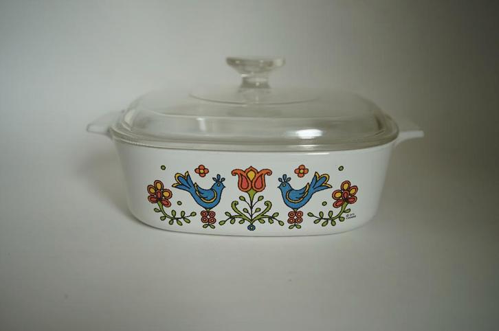 vintage pyroflam Corning Ware Country Festival pan A-2-B, Huis en Inrichting, Keuken | Potten en Pannen, Gebruikt, Overige typen