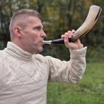 larp, viking, hoorn, blaashoorn, roephoorn, signaalhoorn,, Hobby en Vrije tijd, Kostuums, Theaterbenodigdheden en LARP, Ophalen of Verzenden