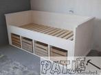 Nieuw leuke stevige fruitkistbed steigerhout, Ophalen of Verzenden, Nieuw, 180 cm of meer, 85 tot 100 cm