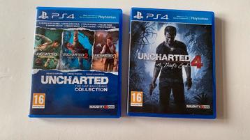 Ps4 en Ps5 spel - Uncharted 1-4 beschikbaar voor biedingen