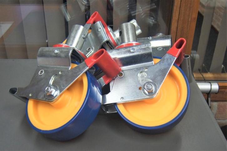 Steigerwiel 38mm as, Doe-het-zelf en Verbouw, Steigers, Nieuw, Overige typen, Minder dan 2 meter, Ophalen