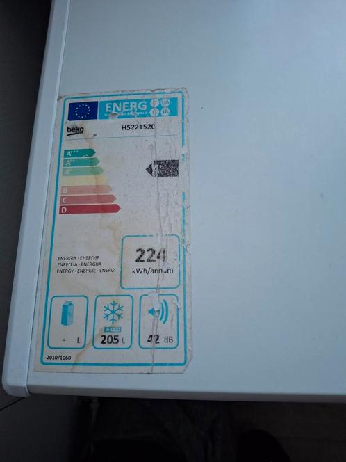 BEKO Diepvries kist TE KOOP, Witgoed en Apparatuur, Koelkasten en IJskasten, Gebruikt, Met vriesvak, 200 liter of meer, 60 cm of meer