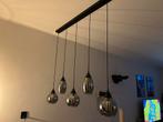 Moderne hanglamp 5-lichts – zwart smoke glas (Pronto), Ophalen, Glas, 75 cm of meer