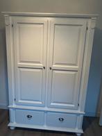 Witte landelijke kinderkledingkast – 116,5x180 cm, Kinderen en Baby's, Kinderkamer | Commodes en Kasten, Ophalen, 50 tot 70 cm