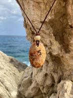 Mexicaanse Agaat ketting, Sieraden, Tassen en Uiterlijk, Kettingen, Verzenden, Nieuw, Oranje, Steen of Mineraal