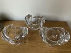 3 kristallen waxinelichthouders Amalfi van RCR Cristal Italy, Ophalen of Verzenden, Nieuw, Overige materialen, Minder dan 25 cm