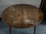 Ronde eettafel - uitklapbaar, Ophalen, Gebruikt, Vijf personen of meer, 100 tot 150 cm