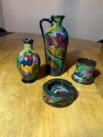 4 stuks plateel Gouda Holland rond 1900, Antiek en Kunst, Antiek | Keramiek en Aardewerk, Ophalen of Verzenden