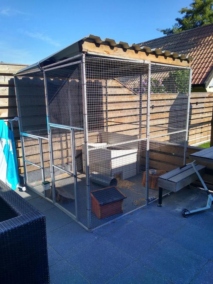 Grote Voilere - gaaspanelen, vogels, kippen of konijnen., Dieren en Toebehoren, Vogels | Hokken en Kooien, Volière, Aluminium
