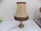 lamp tafellamp koper vintage florale motieven voet koper, Ophalen of Verzenden, Gebruikt