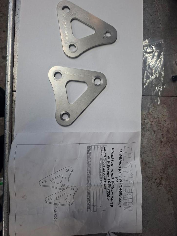 Hyperpro Verlaging Suzuki DL 1000/1050 V-Strom, Motoren, Onderdelen | Overige, Gebruikt, Ophalen of Verzenden