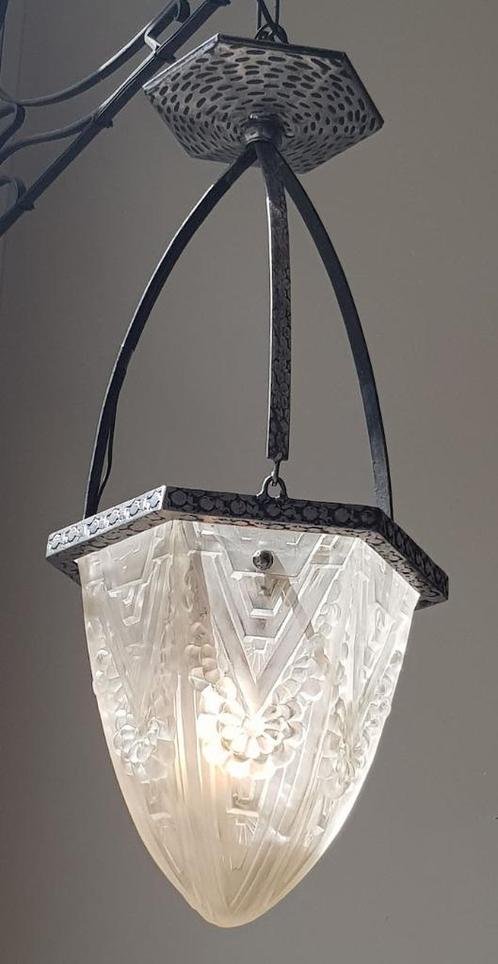 Ganglamp Art Deco, Antiek en Kunst, Antiek | Lampen, Ophalen of Verzenden