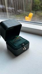 Verlovingsring Smaragd maat O, Sieraden, Tassen en Uiterlijk, Ringen, Ophalen, Nieuw, 17 tot 18, Met edelsteen