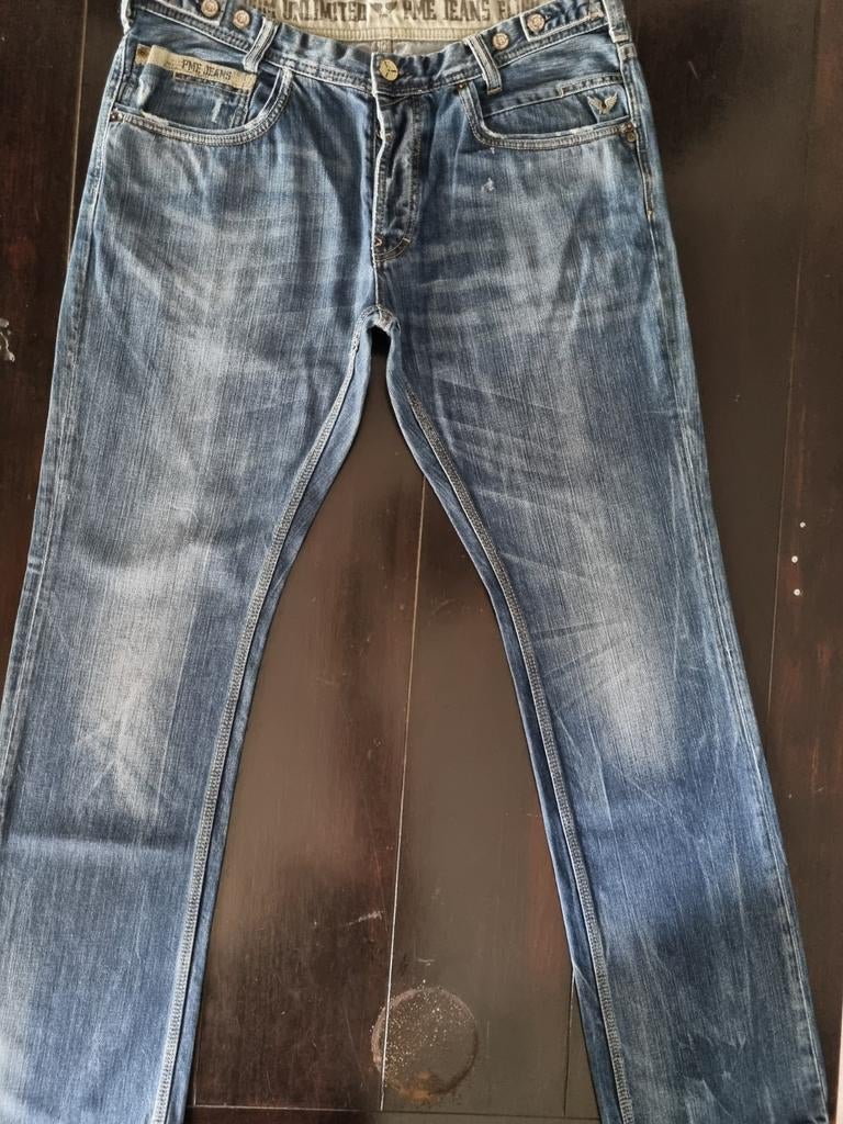 CLASSIC VINTAGE PME GREYHOUND STRAIGHT FIT JEANS SIZE 36/34!, W36 - W38 (confectie 52/54), Blauw, Ophalen of Verzenden, PME