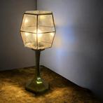 Vintage Glashütte Limburg Mid-Century   Messing &Rookglas, Ophalen