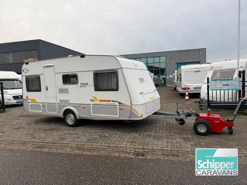 Tec Tour 450 DB zeer mooi, Caravans en Kamperen, Caravans, Bedrijf, tot en met 4, 750 - 1000 kg, Rondzit, T.E.C., Dwarsbed, Vast bed