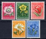 Nvph 583-587 zomerzegels 1952 postfris, Ophalen of Verzenden, Na 1940, Postfris