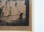 Ets Anton Pieck Muurhuizen Amersfoort Dieventoren 1916, Antiek en Kunst, Kunst | Etsen en Gravures, Ophalen of Verzenden
