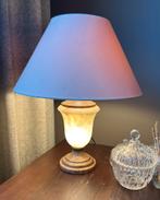 Albast natuurstenen tafellamp x2, Huis en Inrichting, Lampen | Tafellampen, Overige materialen, Zo goed als nieuw, 50 tot 75 cm
