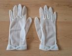 Witte transparante handschoenen vintage retro transparant, Ophalen of Verzenden, Zo goed als nieuw, Handschoenen