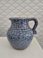 Aardewerk kan schenkkan blauw zwaar +- 21 cm hoog, Blauw, Aardewerk of Porselein, Ophalen of Verzenden, Zo goed als nieuw