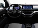 Fiat 500C 42 kWh Aut. *CELESTIAL BLUE* + STOELVERW. | CAMERA, Auto's, Stof, Gebruikt, 118 pk, Cabriolet