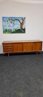 Vintage teak sideboard, Huis en Inrichting, Kasten | Dressoirs, 50 tot 100 cm, 25 tot 50 cm, Gebruikt, Metaal