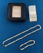 Misaki parel ketting en armband (Vintage), Ophalen of Verzenden, Zo goed als nieuw, Overige kleuren, Overige materialen