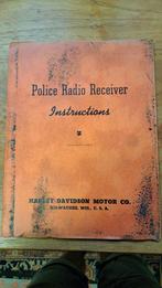 Harley wla wlc knucklehead Police Radio Receiver Instruction, Ophalen of Verzenden, Gelezen