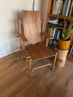 Gerrit Rietveld Stijl Armstoel, Huis en Inrichting, Stoelen, Ophalen, Gebruikt, Bruin, Eén
