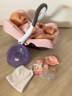 Baby born set met maxicosi en toebehoren, Ophalen of Verzenden, Gebruikt, Babypop