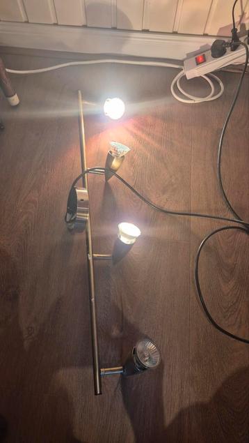 Messing lamp Plus 2x spots  beschikbaar voor biedingen
