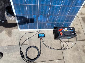 Offgrid zonnepaneel systeem camper/volkstuin 12/24volt beschikbaar voor biedingen