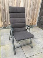 6x P&R Design Tuinstoel met Kussen, Tuin en Terras, Tuinstoelen, Ophalen, Gebruikt, Aluminium, Inklapbaar