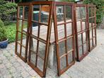 Hardhouten klassieke kozijnen, Doe-het-zelf en Verbouw, Kozijnen en Schuifpuien, Gebruikt, Raamkozijn, Hout, Ophalen