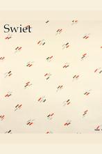 4755 Behang met streepjes diagonale retro jaren 80 swiet, Huis en Inrichting, Stoffering | Behang, Verzenden, 75 m² of meer, Rood